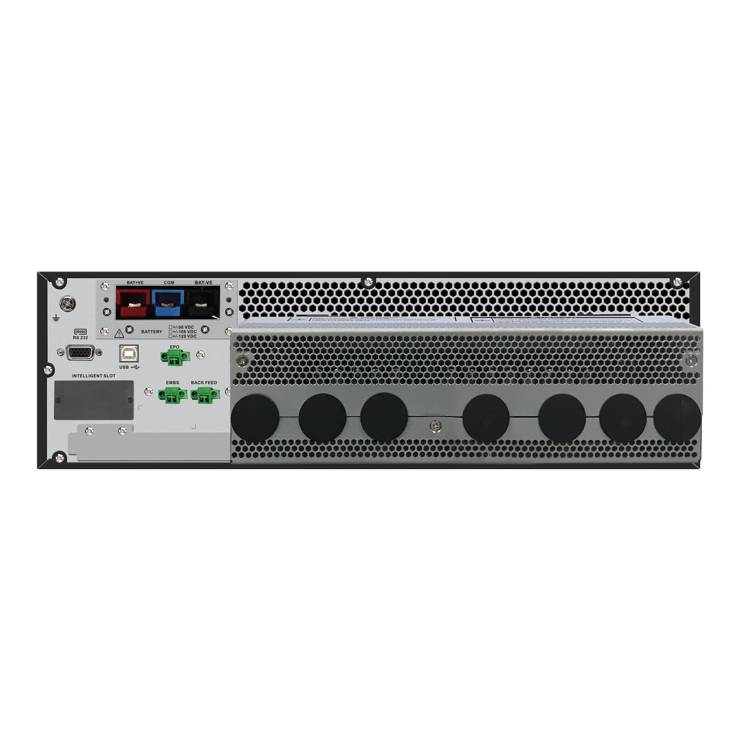 APC Easy UPS On-Line, 15kVA/15kW, Rackmount 9U, 230V, Hard wire 3-wire(1P+N+E) outlet, Intelligent Card Slot, LCD, Extended Runtime, W/ Rail Kit