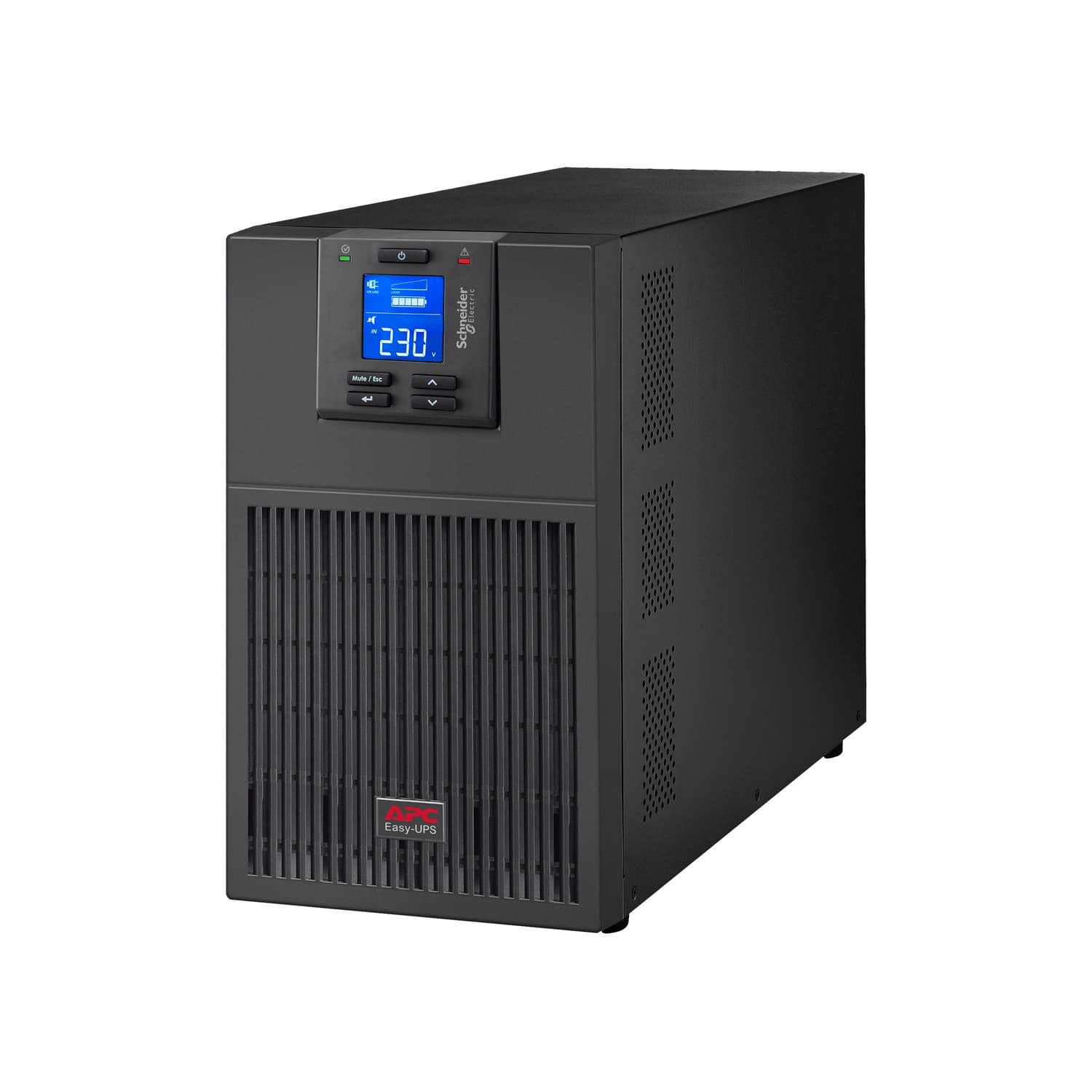 APC Easy UPS On-Line, 3kVA/2400W, Tower, 230V, 6x IEC C13 + 1x IEC C19 outlets, Intelligent Card Slot, LCD