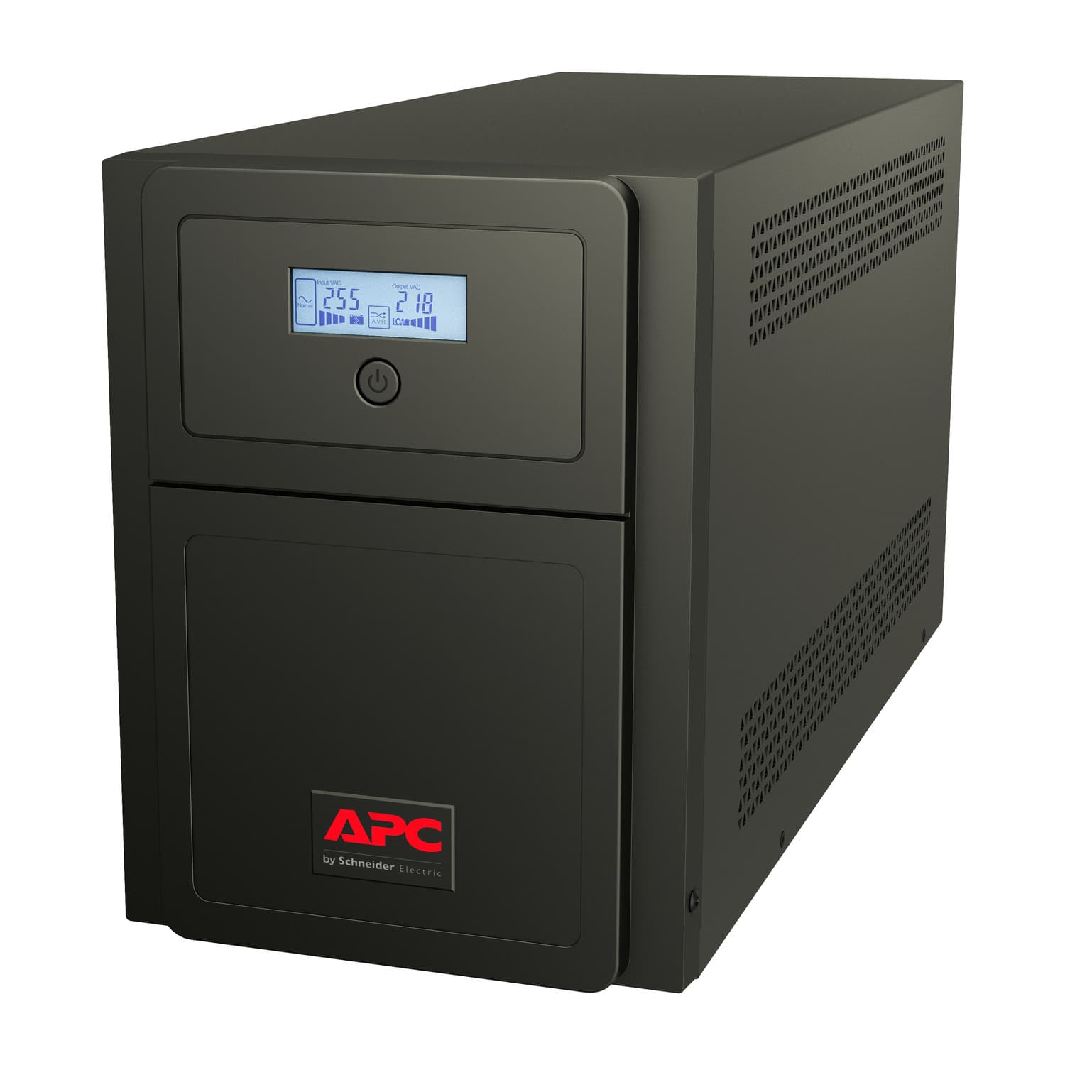 APC Easy UPS 1 Ph Line Interactive, 3kVA, Tower, 230V, 4 Schuko CEE 7 outlets, AVR, LCD SMV3000AI-GR